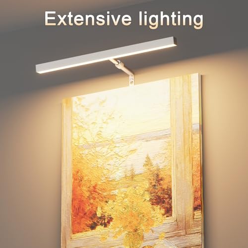 16" LED Picture Light Plug in, 5W Nickel Art Light - color: Nickel, size: 16 inch