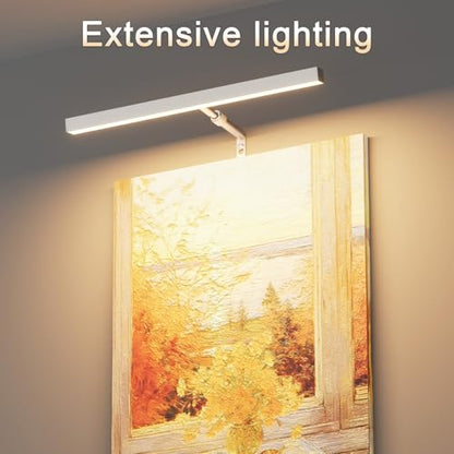 16" LED Picture Light Plug in, 5W Nickel Art Light - color: Nickel, size: 16 inch