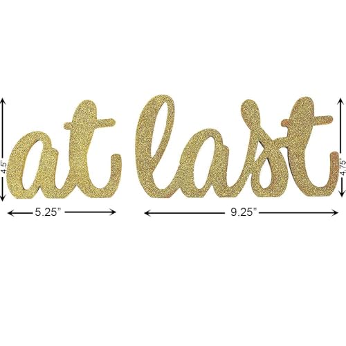 at Last Tabletop Signs - Home Decor - 2 Pieces