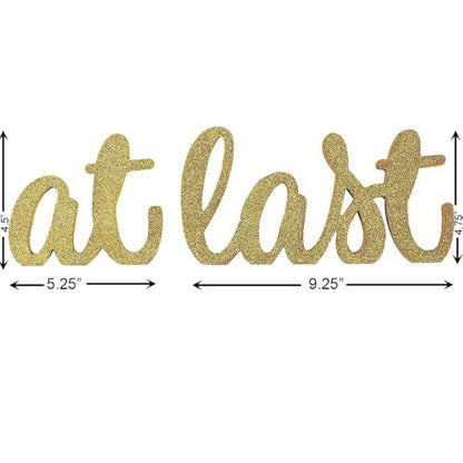 at Last Tabletop Signs - Home Decor - 2 Pieces