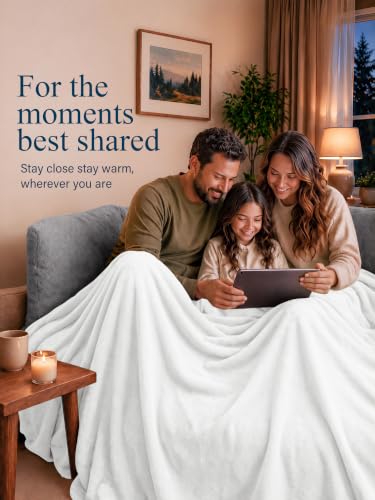 Utopia Bedding Ultra Soft Fleece Bed Blanket Throw Size White (50x60 Inch) - color: White, size: Throw (50x60 Inch)