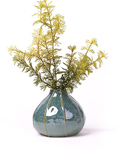 HAUCOZE Ceramic Flower Vase Decorative Sculpture Modern Home Decor 6.3 Inch - size: Medium