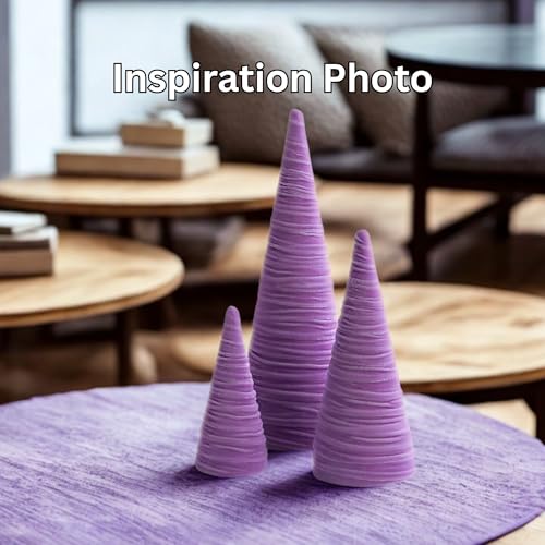 Your Heart's Content Set of 3 Lavender Velvet Trees (Lavender) - color: Lavender