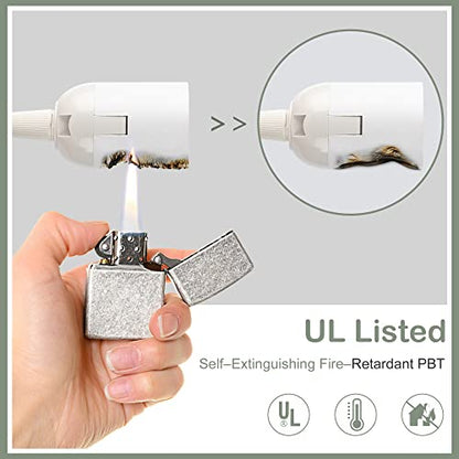 JACKYLED Extension Hanging Lantern Cord Cable UL 12Ft 1 Pack - style: 1pack(switch near the bulb)