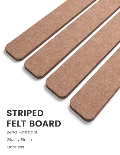 Fluxynara 13" x 2" Felt Wall Panels, Boho Dune - color: Boho Dune, size: 8-pack