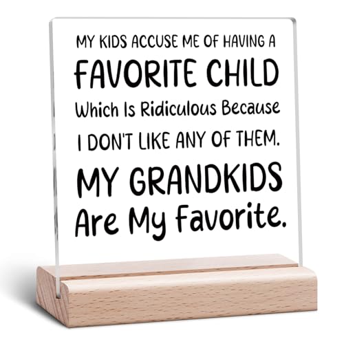 Gifts for Grandma Grandpa Desk Decorative Sign Christmas Grandparents Gifts from Granddaughter Grandson Birthday Gift for Grandparent Grandparent's Day Thanksgiving Gift for Grandparent from Grandkid - color: Grandparent