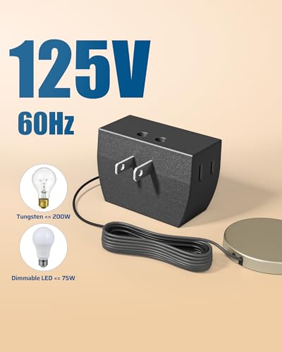 DEWENWILS 2 Pack Touch Dimmer Switch, 3 Levels of Dimming, Black - color: Black, size: 2 Pack