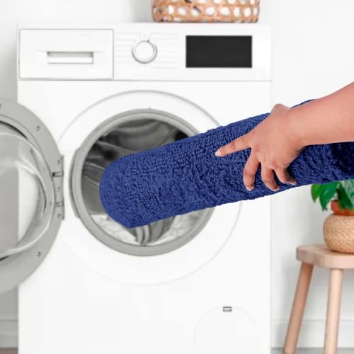 COTTON CRAFT Bath Rugs - 2 Pack Large 20x30 Soft Plush Bath Mats - Blue - color: Blue, size: 20x30 Inches