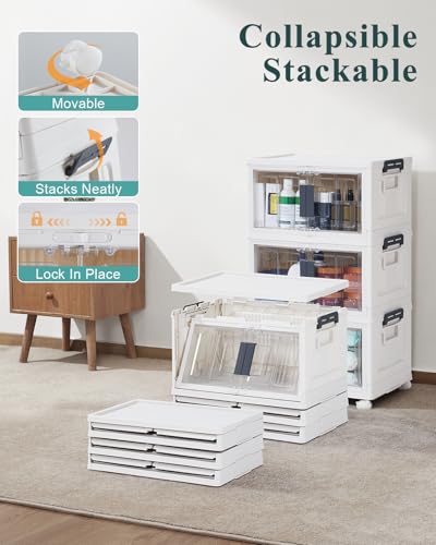 OlarHike 23QT Storage Bins with Lids for Closet, Office, Room, 3 Pack - size: 23QT