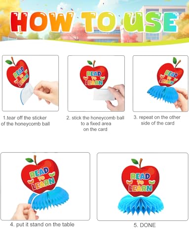 Back to School Table Decorations, 9 Pcs Welcome Back to School centerpieces - style: Back to School