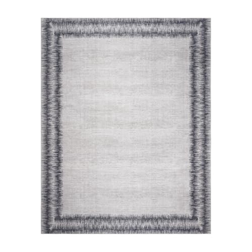 Gertmenian Indoor Boho Area Rug - 5x7 Standard, Non Slip, Super Strong, Ideal for High Traffic Areas in Bedroom, Living Room, Kitchen - Davina, Dark Gray, 24539 - color: Davina, Dark Gray, size: 5' x 7' (Standard)