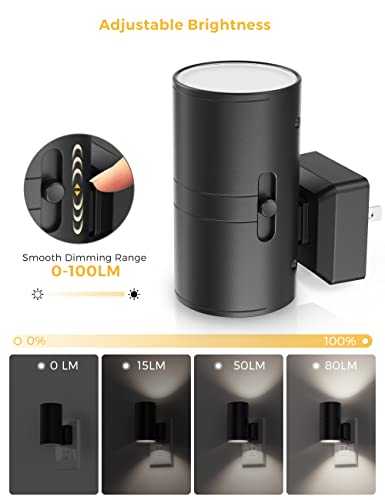 L LOHAS LED Night Light, Bright Night Light, Night Lights Plug into Wall - color: 5000K-Daylight White, size: 4 Pack