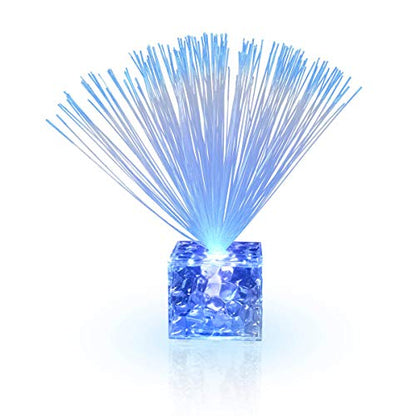 5.5" Light Up Mini Blue Centerpieces (Party Set of 12) for Tables