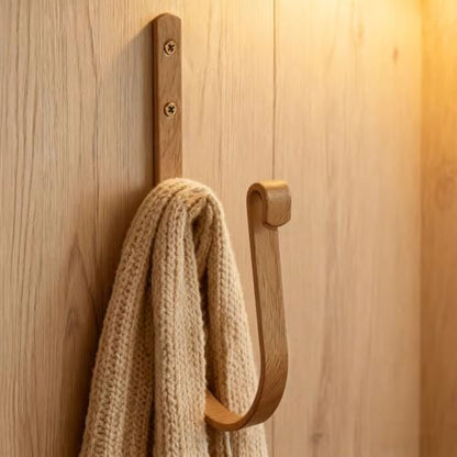 Curtain Holdbacks (Set of 2), Wall Mounted Drapery Tiebacks with Screws, Metal Decorative Window Drapery Holder Curtain Hook (Beige) - color: Beige