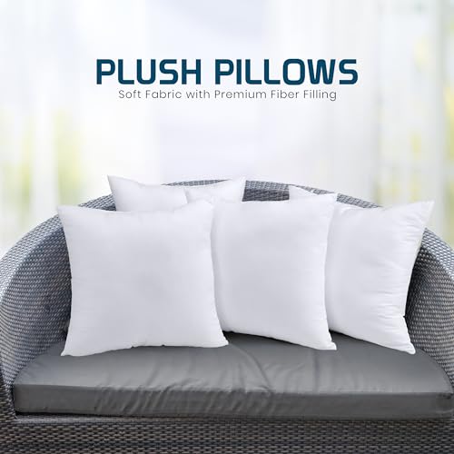 Utopia Bedding Throw Pillows, Decorative 12x12 Pillow Inserts, Set of 4 - size: 12x12 Inch