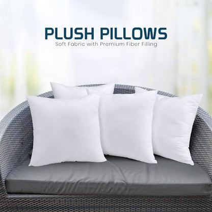 Utopia Bedding Throw Pillows, Decorative 12x12 Pillow Inserts, Set of 4 - size: 12x12 Inch
