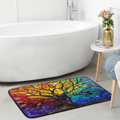 Tree of Life Kitchen Rug Non-Slip Indoor Carpet Absorbent Welcome Mat - color: A:a-2