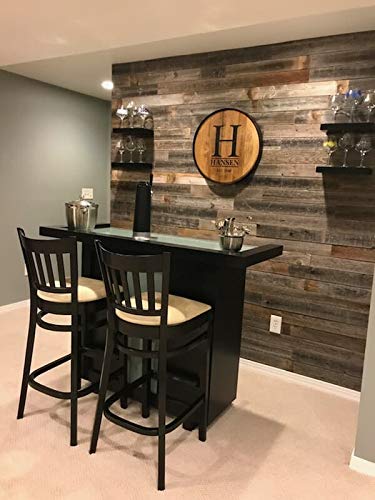 Rockin' Wood Peel & Stick Rustic Reclaimed Barn Wood Paneling, Real Wood, Rustic Wall Planks - Easy Installation (1 Square Foot) - size: 1 Square Foot (Sample Pack)
