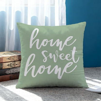 Hexagram Throw Pillow Covers 18x18, Sage Green Outdoor Pillow Covers - color: Sagegreen, size: 18" x 18" (Pack of 4)