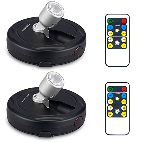 Wireless Spotlight Battery Operated, LED Picture Lights - color: Black Silver