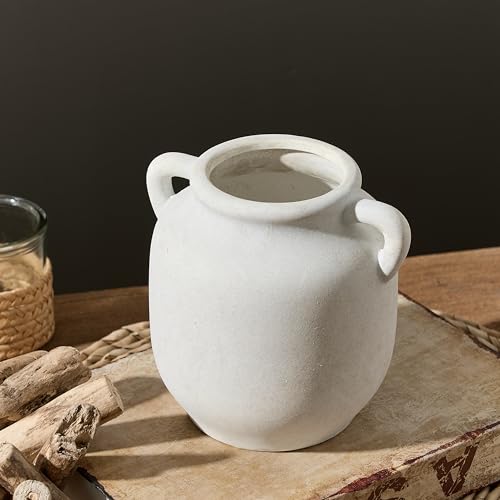 Vanselia Ceramic Flower Vase Home Table Decor Living Room Farmhouse 6 in - color: 6" Rustic