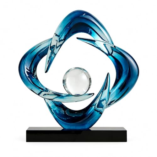 AWNR Modern Sculptures Living Room Shelf Decor Home Décor Accents - color: Blue A-b