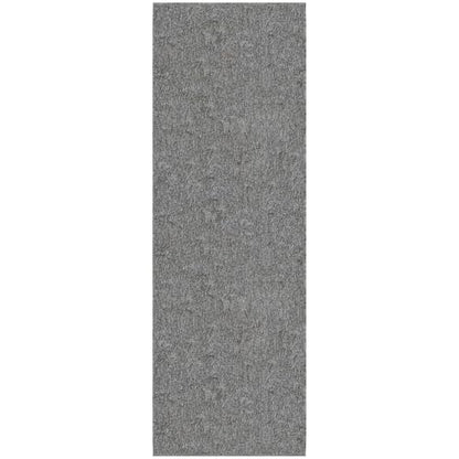 Ottomanson Door Mat Indoor Entryway Runner Rug – Non-Slip Durable Low-Pile Runner with Stain-Resistant Surface, 20" x 59", Gray - color: Grey