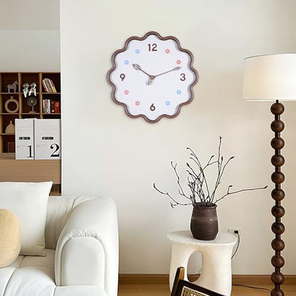 Wall Clock, Modern 14 Inch, Chocolate