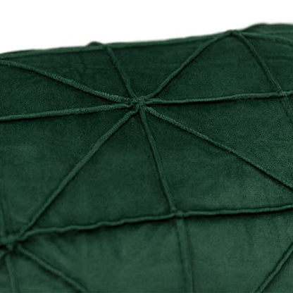 JWH Velvet Pillow Covers, Dark Green, 14x24 Inch - color: Dark Green, size: 24" x 14" (Pack of 1)