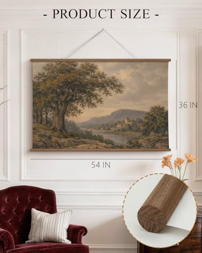 HUARCEY Extra Large Landscape Wall Art Oversized Nature Canvas Prints 36x54 - color: River Oak, size: 54"L x 36"W