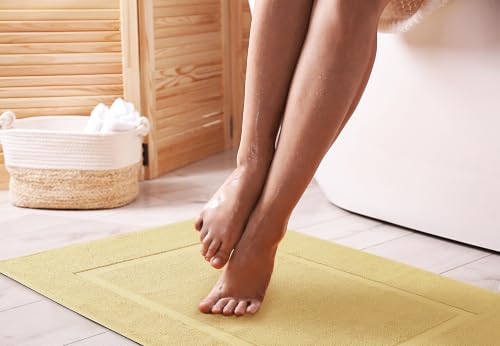 Utopia Towels Cotton Bath Mat, 21x34 in, 2 Pack, Champagne - color: Champagne, size: 2 Bath Mats