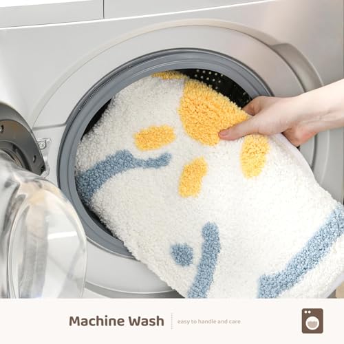 Molesun Cloud Bath Mat 20x31, Soft Absorbent Microfiber Bath Rugs - color: Cloud, size: 20" x 31"