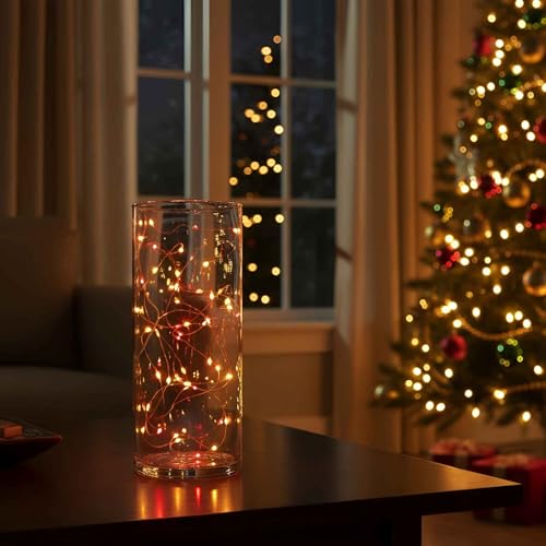 QBIS Halloween Lights, 40 LEDs, Red Orange Yellow, Battery Operated, 2 Pack - size: 40