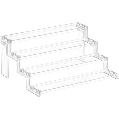 Lifewit 14″ Spice Rack, Perfume Cologne Stand, Tool-Free Assembly, 1 Pcs - color: Clear, size: 14″4-Tier,1 pc