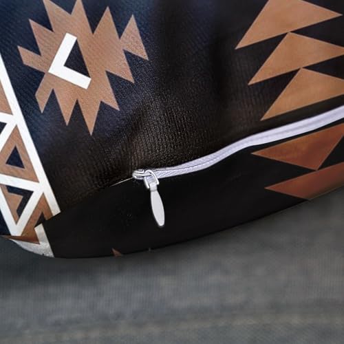 Throw Pillow Covers, Geometric Feather, Set of 4, 18"x18" - color: Tribal Geometric 4