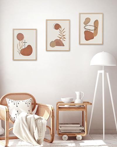 HesenDot Natural OAK Wood Christian Cross Framed Wall Art,12x16in - color: Christian The Cross