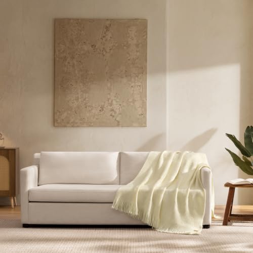 UGG Margot Knit Throw Blanket, Lightweight Decor, 50" x 70", Yellow (Chick) - color: Yellow