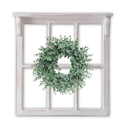 Sintosin Farmhouse Window Frames Wall Decor 29 X 30 Inch, Distressed White - color: White, 29.1" x 30.3"