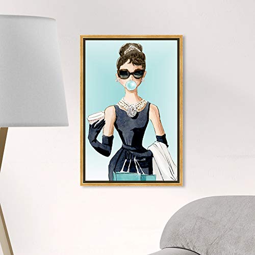 The Oliver Gal Artist Co. Abstract Wall Art Canvas - size: 24"L x 16"W, style: Gold Frame