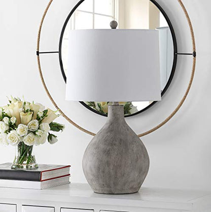 SAFAVIEH Tolen Table Lamp, 26.25" Coastal Grey TBL4366A