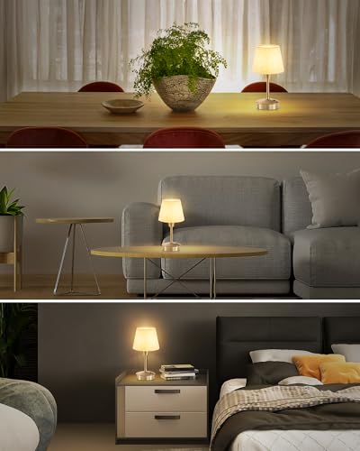 2 Pack Small Rechargeable Cordless Table Lamp for Restaurant Bar