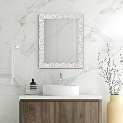 HOMETITUTE Peel and Stick Wallpaper Border 4x196in Pastel Rose Pattern - color: flower