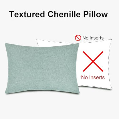 14x20 Inches Throw Pillow Covers Set of 2-Seafonam Green,Cream - color: Seafoam Green,cream, size: 20" x 14" (Pack of 2)
