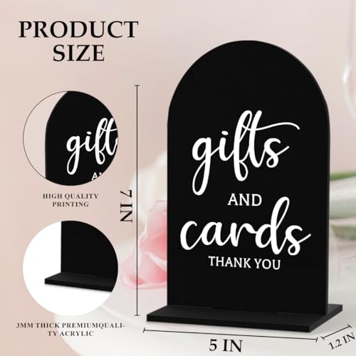6 Pcs Wedding Sign Decor, Ceremony Sign, Wedding Sign for Reception & Event Party,Bridal Shower Decorations, Wedding Table Sign Accessories for Anniversary and Event 5x7 Inch Black White - color: BlackWhite