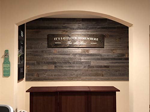 Rockin' Wood Peel & Stick Rustic Reclaimed Barn Wood Paneling, Real Wood, Rustic Wall Planks - Easy Installation (1 Square Foot) - size: 1 Square Foot (Sample Pack)