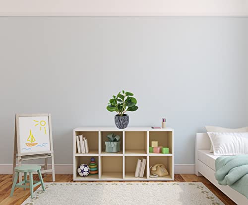 AlphaAcc Fake Faux Fiddle Leaf Fig Cement Planter Housewarming Desk Decor - color: Green Fiddle Leaf Fig Plant