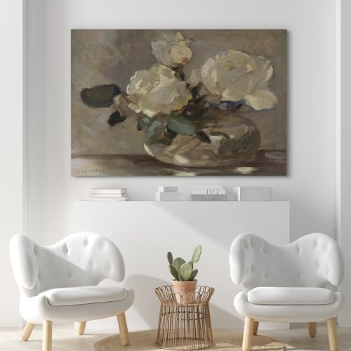 SIGNFORD Canvas Print Wall Art Vintage Bouquet Nature Wilderness Illustrations Floral Botanical Print Modern Art Decorative Multicolor Rustic Cozy for Bedroom - 12"x18" - color: Ab04-2312-yuk28, size: 12" x 18"