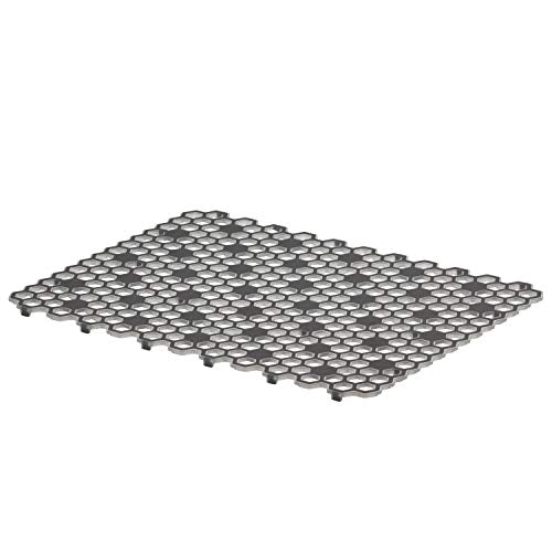 Spectrum Diversified Hexa Raised Feet Quick-Drying Heavy-Duty Protector with Non-Slip Surface, Large Farmhouse Sink Mat, Frost/Gray - size: 11.8" x 16"