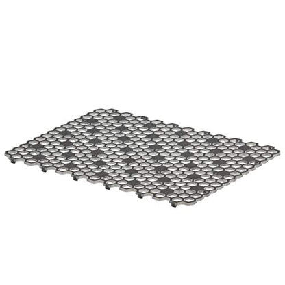 Spectrum Diversified Hexa Raised Feet Quick-Drying Heavy-Duty Protector with Non-Slip Surface, Large Farmhouse Sink Mat, Frost/Gray - size: 11.8" x 16"