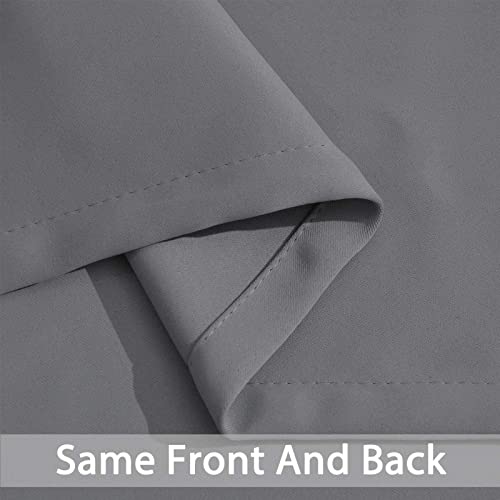 Yakamok Grey Room Darkening Curtains 70x84 inch Gray Grommet-Living Room - color: Grey, size: 70"W x 84"L (Pack of 2)